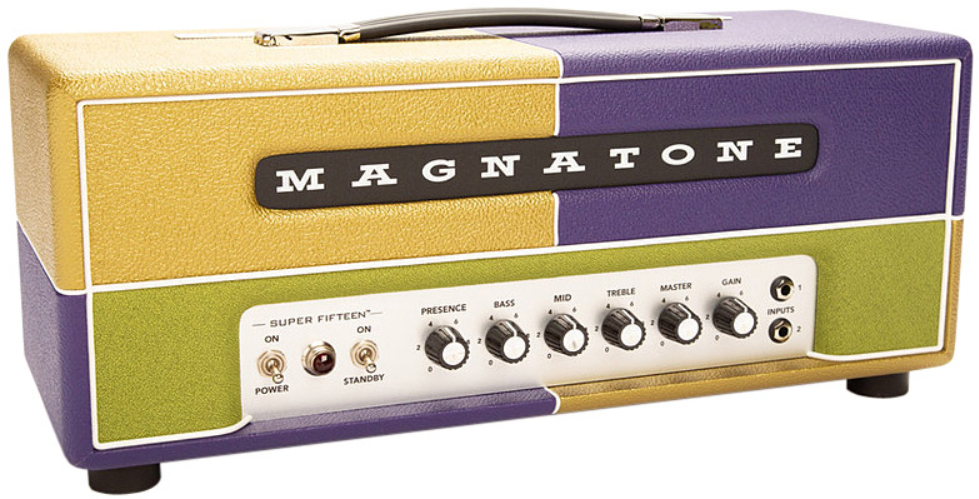 Magnatone Super Fifty-nine M-80 Head 45w El34 Mardi Gras - E-Gitarre Topteil - Main picture