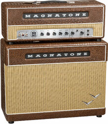 E-gitarre verstärker stack Magnatone Super Fifty-Nine M-80 Stack - Croc Ostridge Brown