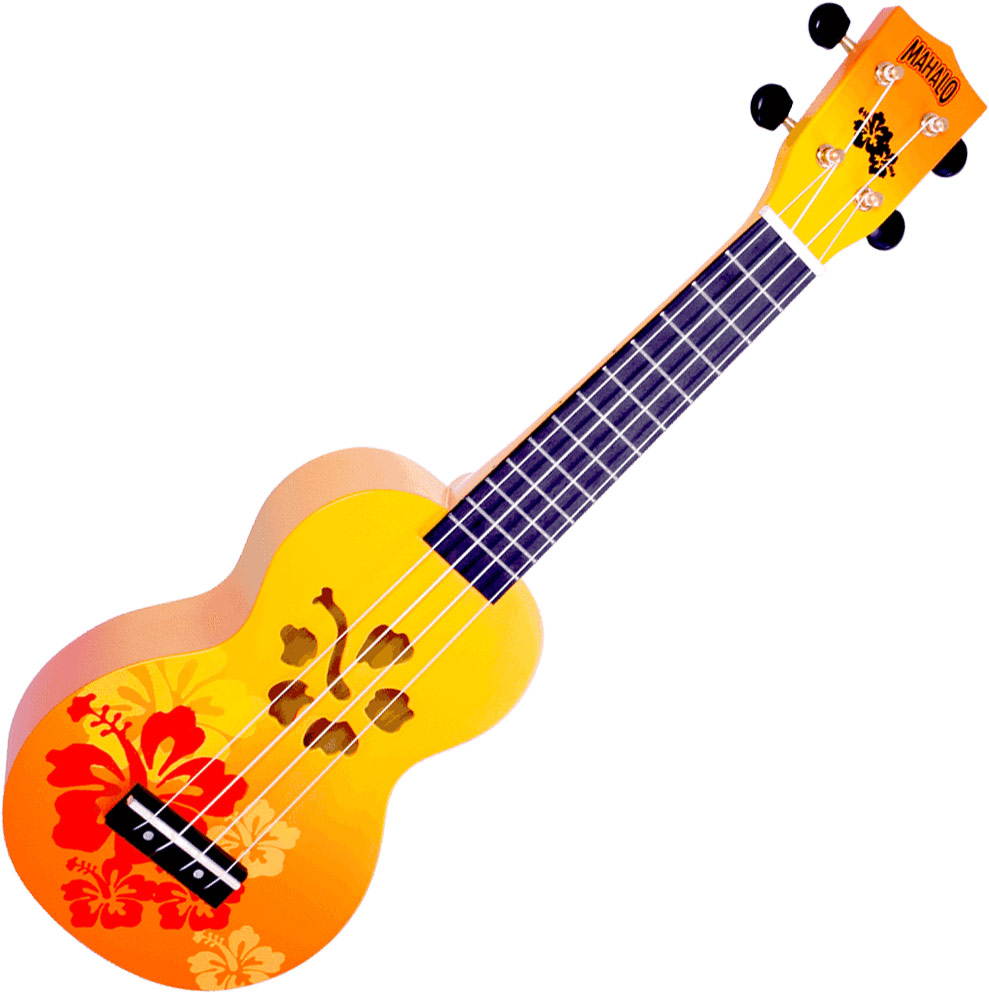 Ukulele Mahalo Designer MD1HAORB Soprano +Bag hawaï orange burst custom