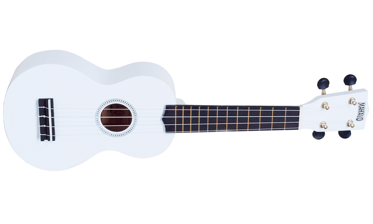 Mahalo Mr1 Rainbow Soprano Tout Sengon +housse - White Gloss - Ukulele - Variation 1