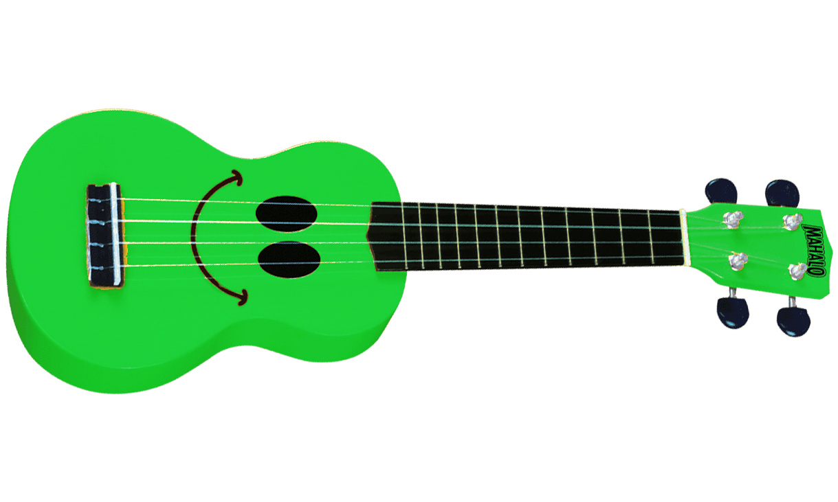 Mahalo U-smile Gn Soprano - Green - Ukulele - Variation 1