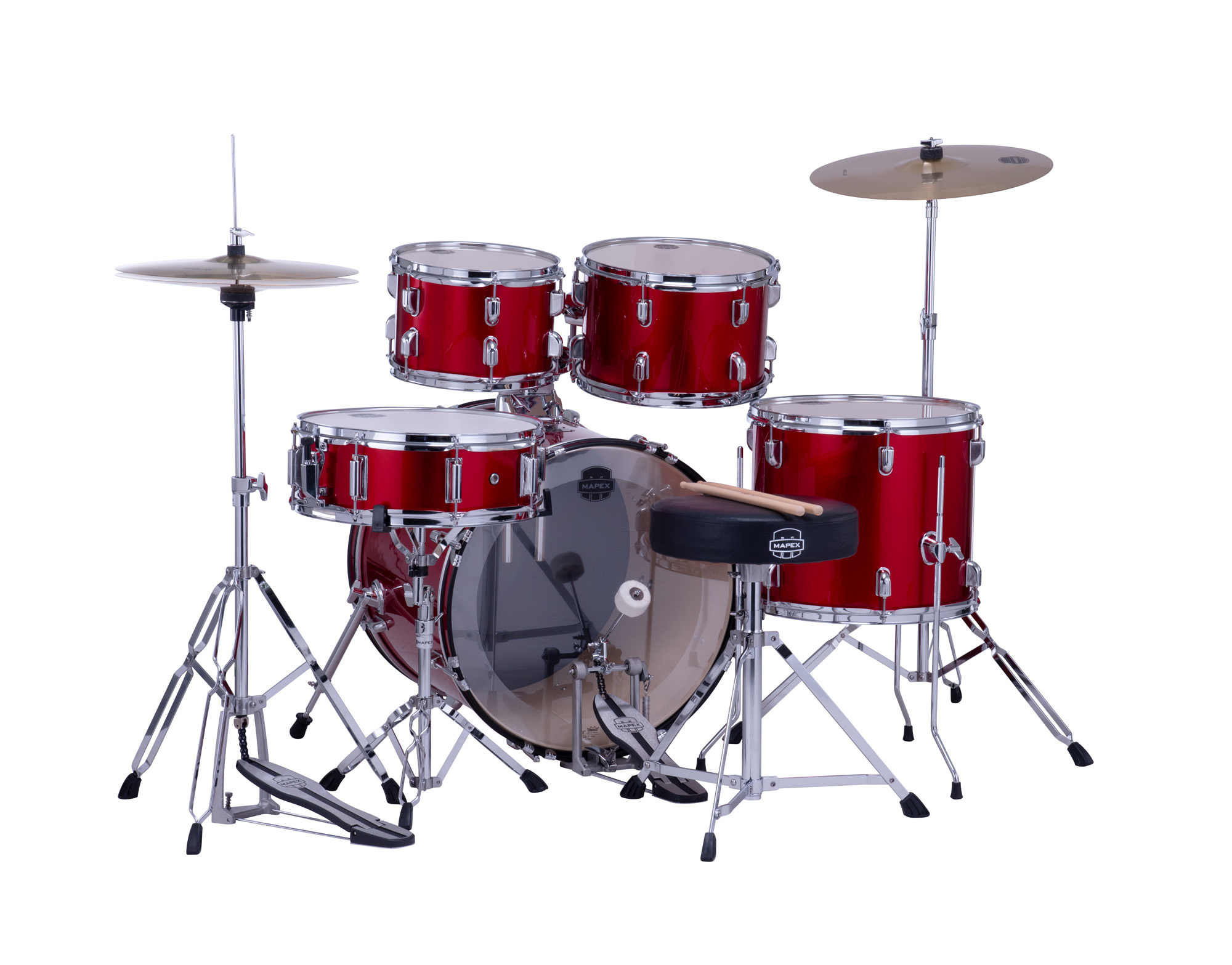 Mapex Comet 20 Fusion Kit - 5 FÛts - Infra Red - Akustik Schlagzeug Fusion - Variation 2