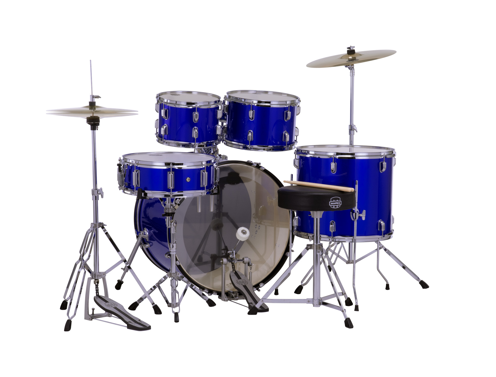 Mapex Comet 22 Stage Kit - Indigo Blue - Bühne Akustik Schlagzeug - Variation 1