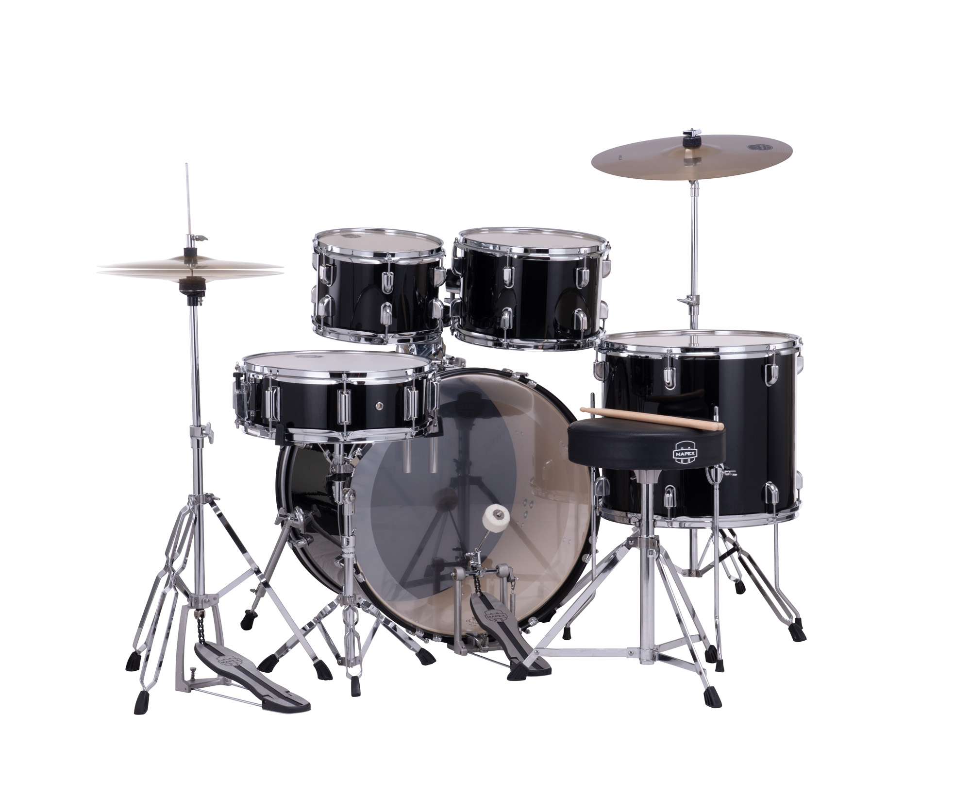 Mapex Comet 22 Stage Kit - Noir - Bühne Akustik Schlagzeug - Variation 2