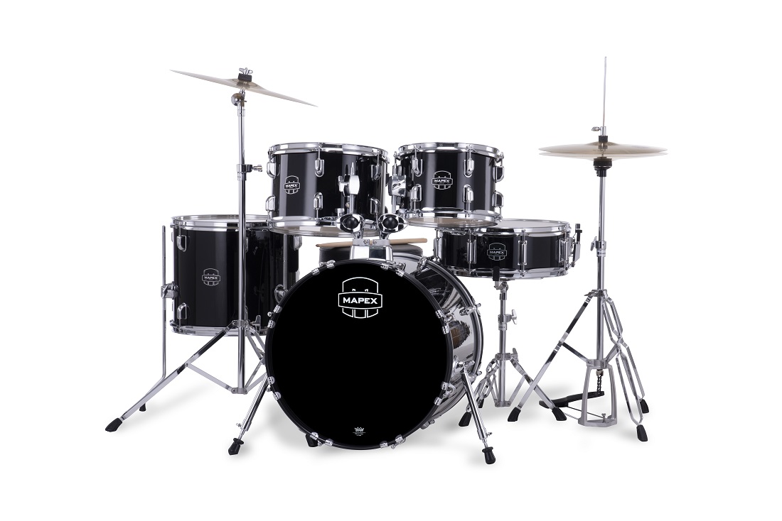 Mapex Comet Fusion 20'' - 5 FÛts - Dark Black - Akustik Schlagzeug Fusion - Variation 2