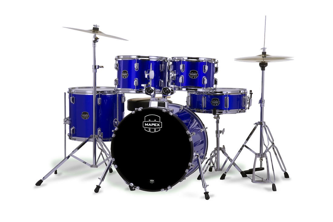 Mapex Comet Jazz/junior 18'' - 5 FÛts - Indigo Blue - Junior Akustik Schlagzeug - Variation 2