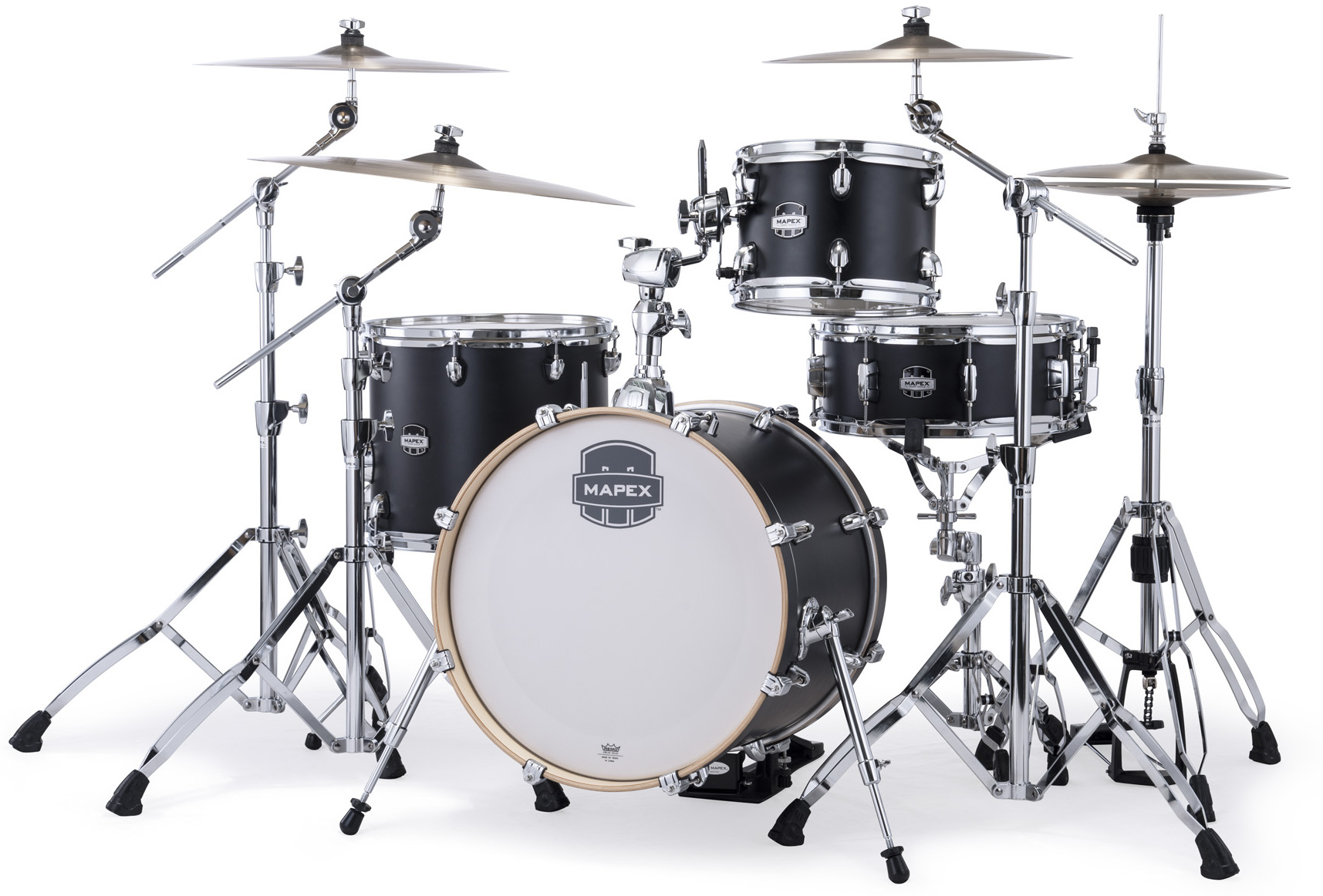 Mapex Mars Maple 18'' / 4f - 4 FÛts - Matte Black - Jazz Akustik Schlagzeug - Main picture
