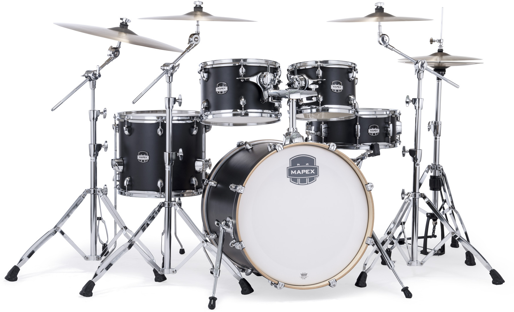Mapex Mars Maple 20'' / 5f - 5 FÛts - Matte Black - Akustik Schlagzeug Fusion - Main picture