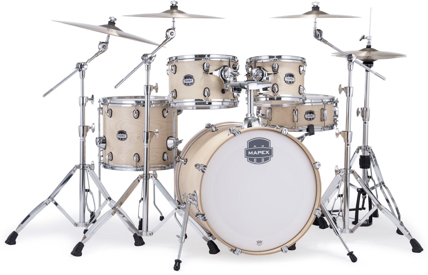 Mapex Mars Maple 20'' / 5f - 5 FÛts - Natural Satin - Akustik Schlagzeug Fusion - Main picture