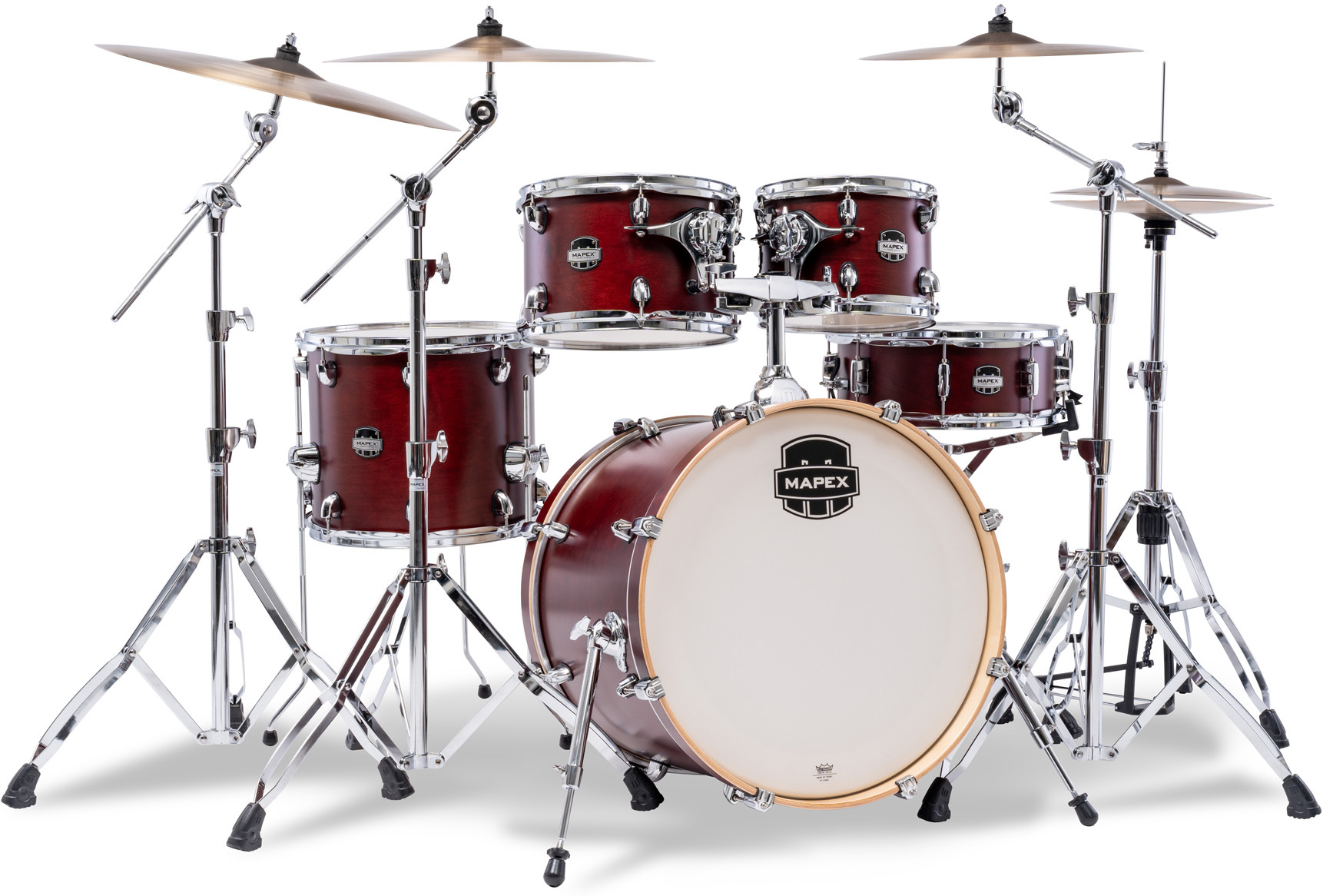 Mapex Mars Maple 20'' / 5f - 5 FÛts - Merlot Satin - Akustik Schlagzeug Fusion - Main picture