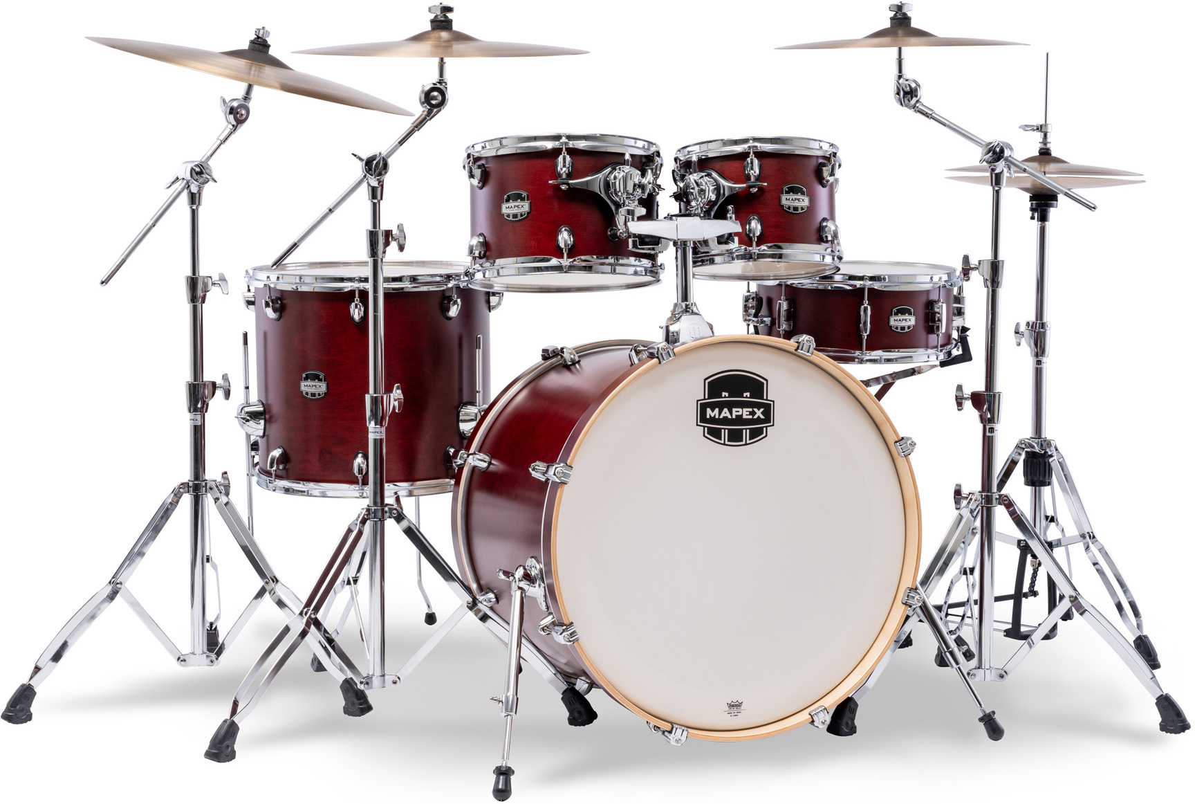 Mapex Mars Maple 22'' / 5f - 5 FÛts - Merlot Satin - Akustik Schlagzeug Rock - Main picture