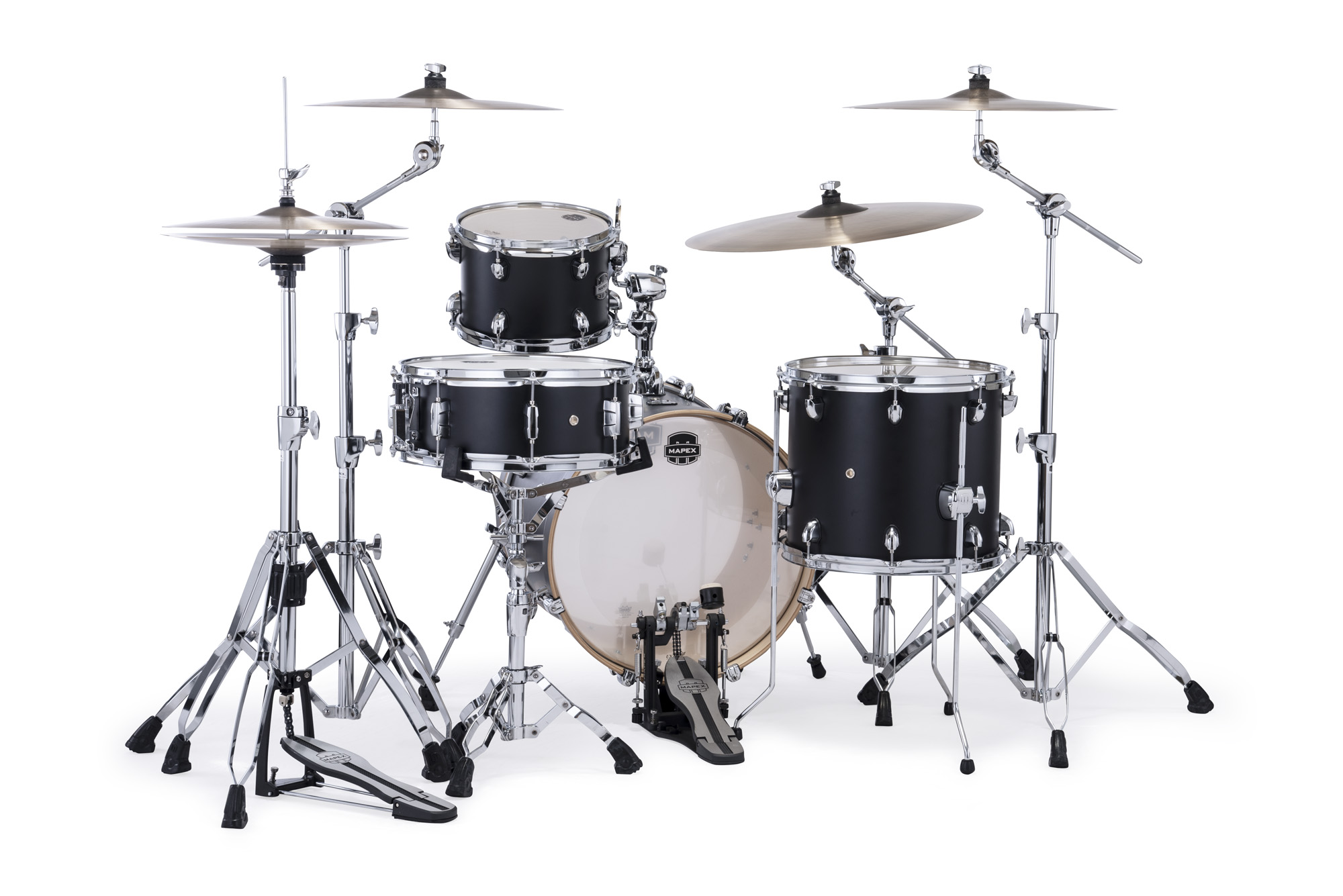 Mapex Mars Maple 18'' / 4f - 4 FÛts - Matte Black - Jazz Akustik Schlagzeug - Variation 1