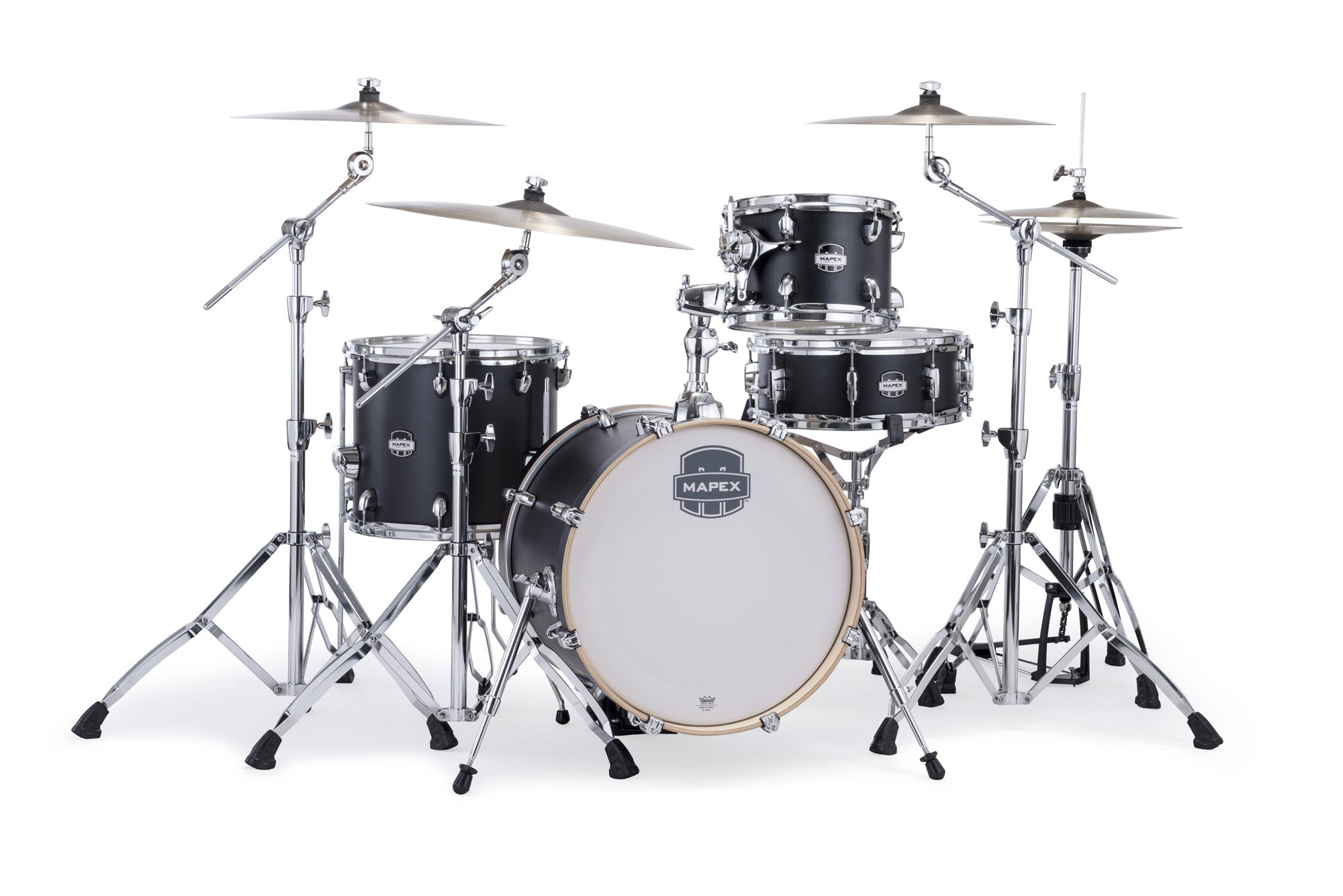 Mapex Mars Maple 18'' / 4f - 4 FÛts - Matte Black - Jazz Akustik Schlagzeug - Variation 2