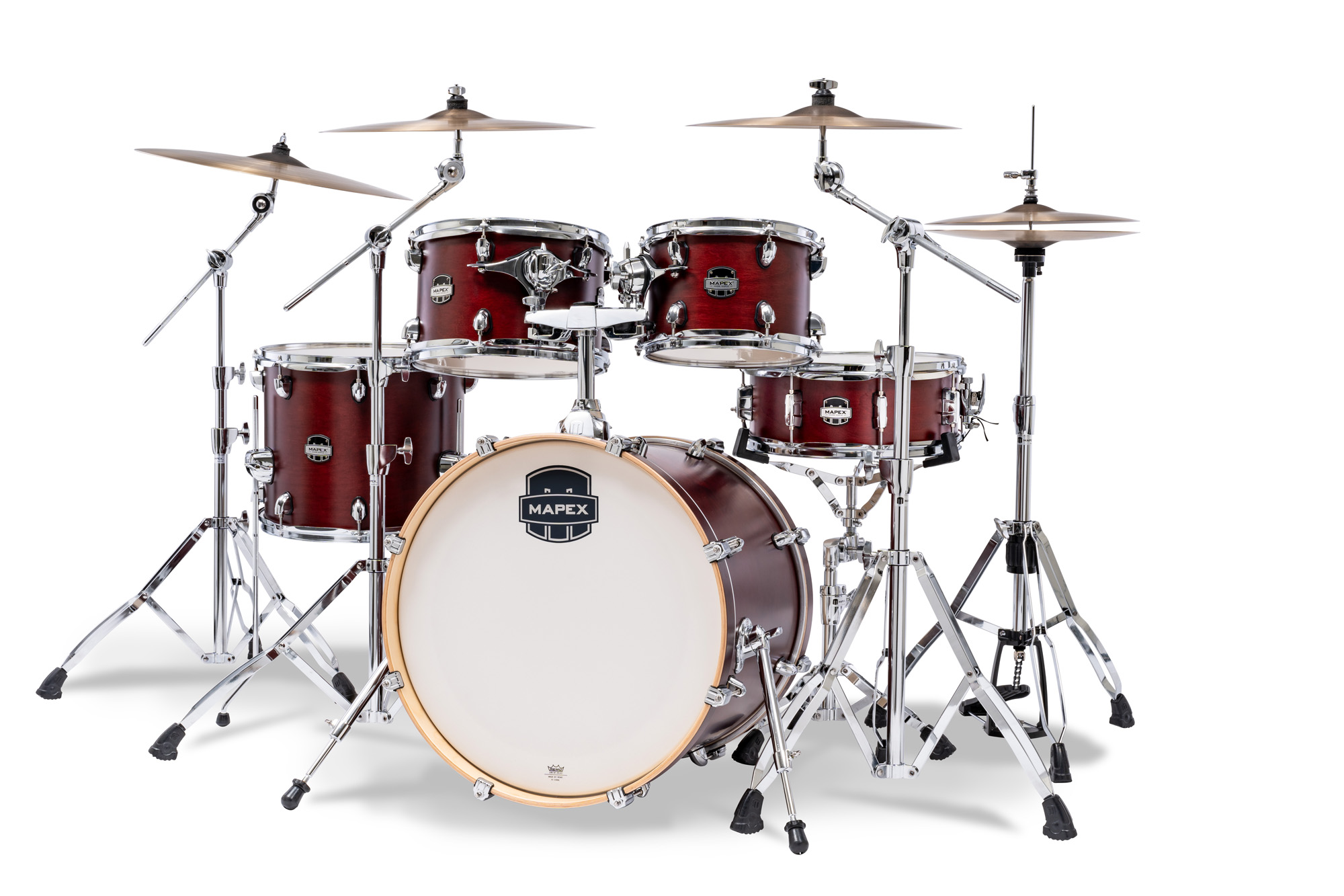 Mapex Mars Maple 20'' / 5f - 5 FÛts - Merlot Satin - Akustik Schlagzeug Fusion - Variation 1