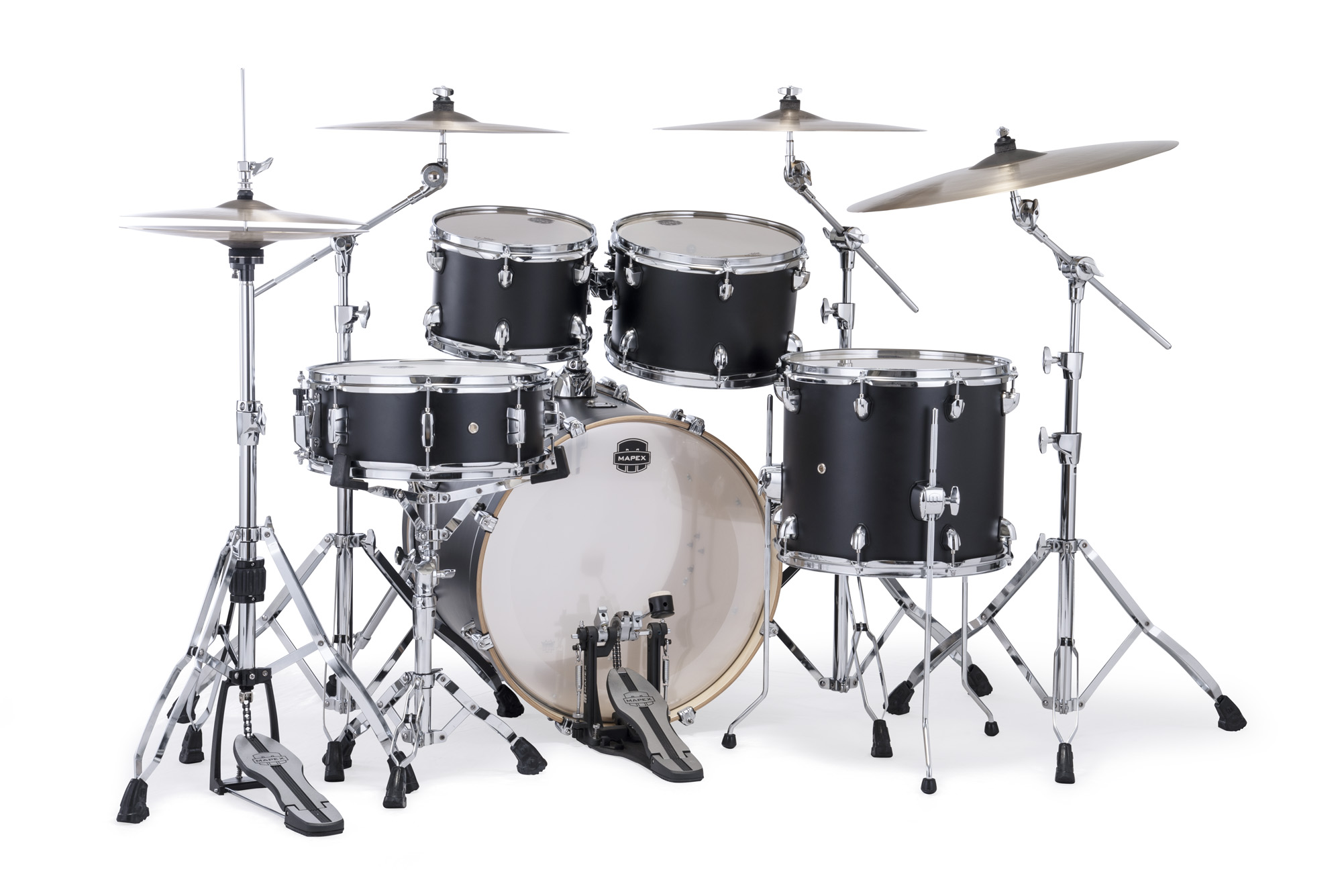 Mapex Mars Maple 20'' / 5f - 5 FÛts - Matte Black - Akustik Schlagzeug Fusion - Variation 2