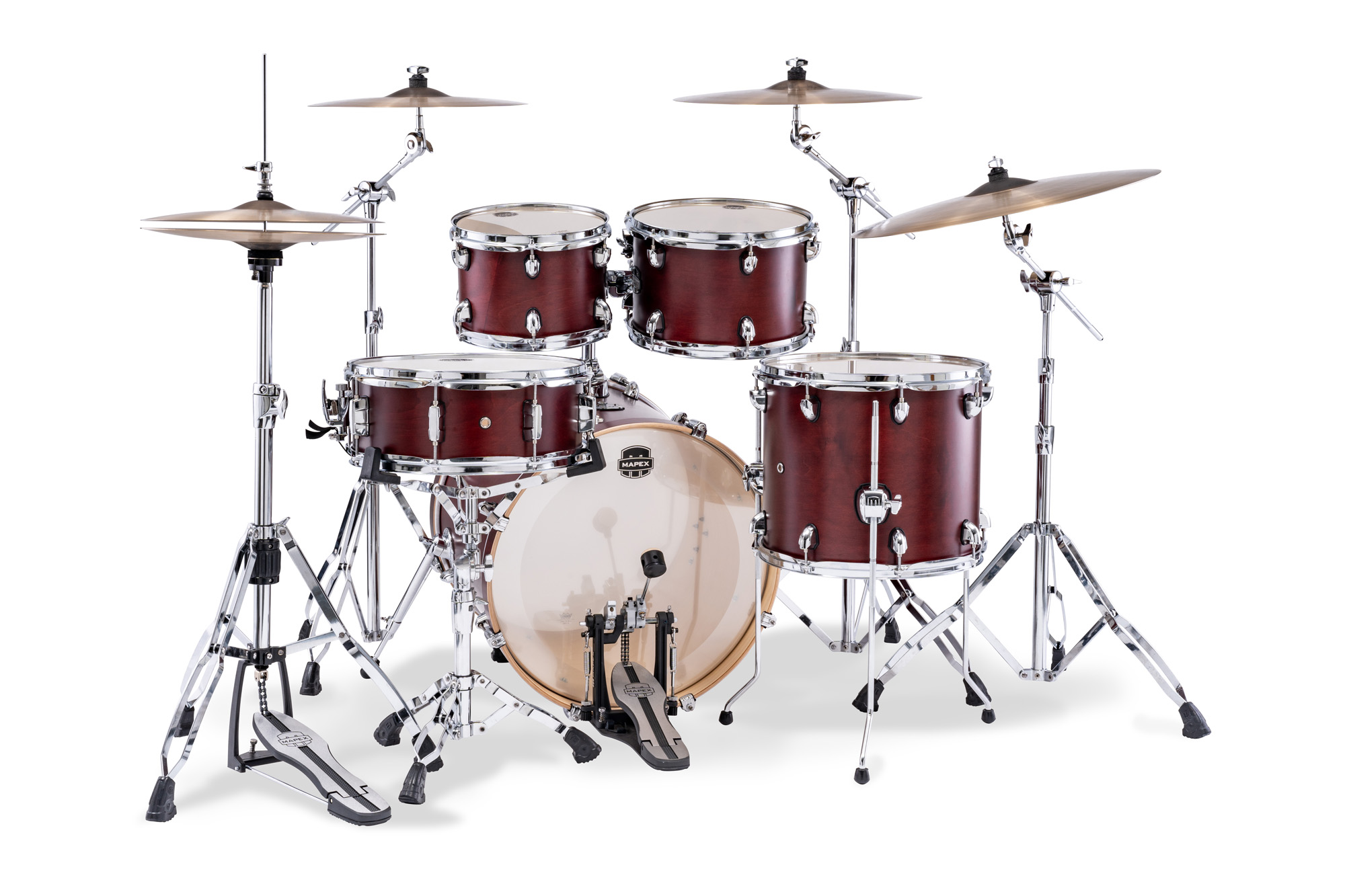 Mapex Mars Maple 20'' / 5f - 5 FÛts - Merlot Satin - Akustik Schlagzeug Fusion - Variation 2