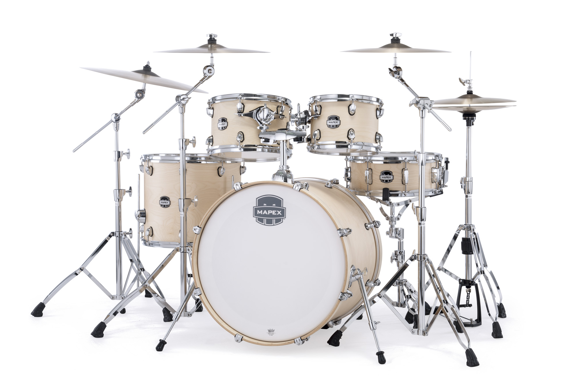 Mapex Mars Maple 22'' / 5f - 5 FÛts - Natural Satin - Akustik Schlagzeug Rock - Variation 1