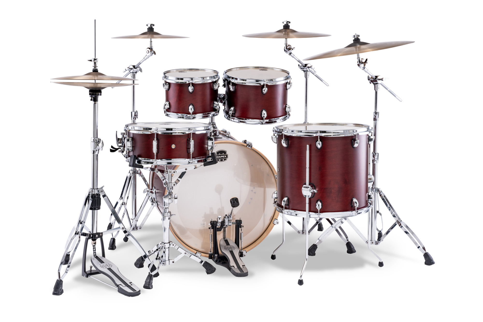 Mapex Mars Maple 22'' / 5f - 5 FÛts - Merlot Satin - Akustik Schlagzeug Rock - Variation 2