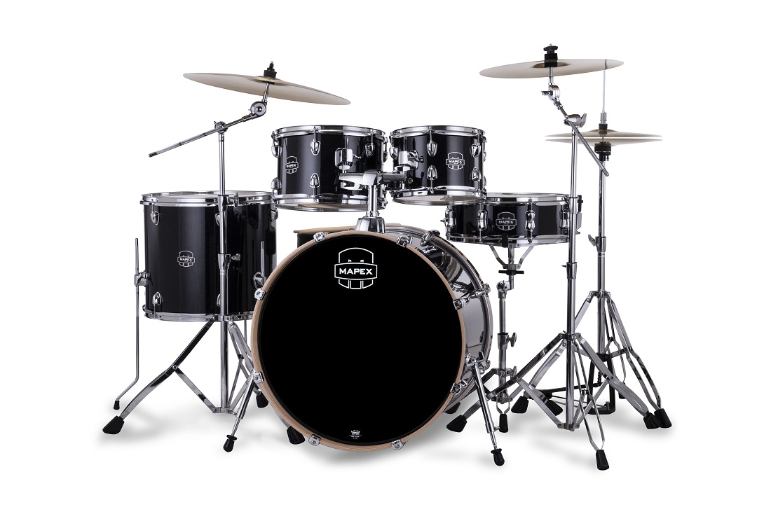 Mapex Venus Fusion 20'' - 5 FÛts - Black Galaxy Sparkle - Akustik Schlagzeug Fusion - Variation 2