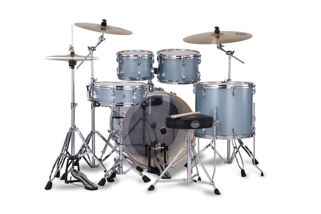 Mapex Venus Fusion 20'' - 5 FÛts - Aqua Blue Sparkle - Akustik Schlagzeug Fusion - Variation 2