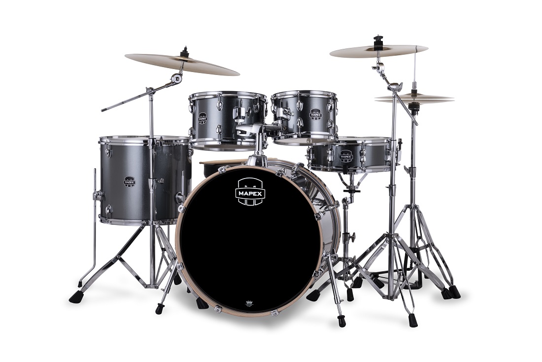 Mapex Venus Rock 22'' - 5 FÛts - Steel Blue Metallic - Akustik Schlagzeug Rock - Variation 1
