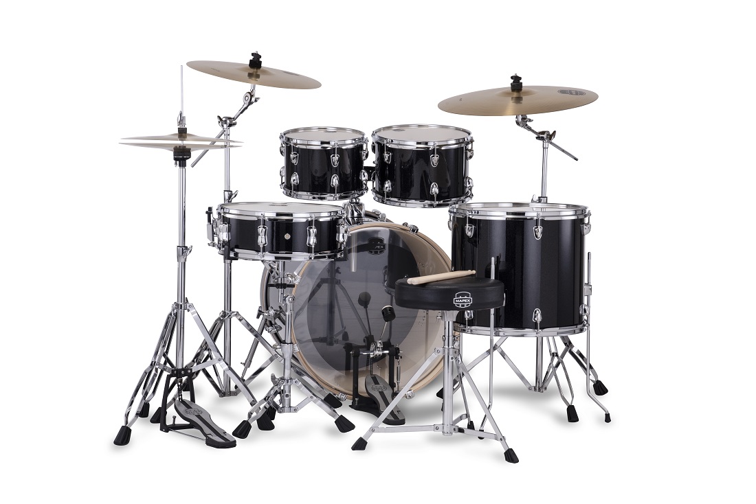 Mapex Venus Rock 22'' - 5 FÛts - Black Galaxy Sparkle - Akustik Schlagzeug Rock - Variation 1