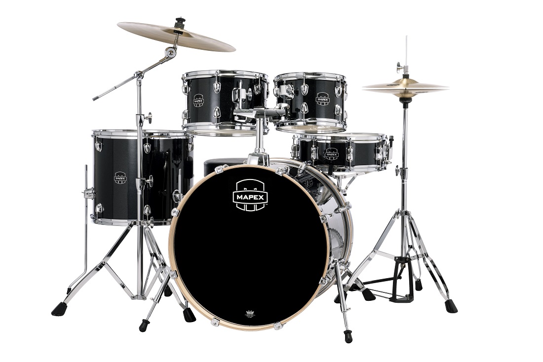 Mapex Venus Stage 22 Kit - 5 FÛts - Black Galaxy - Bühne Akustik Schlagzeug - Variation 1