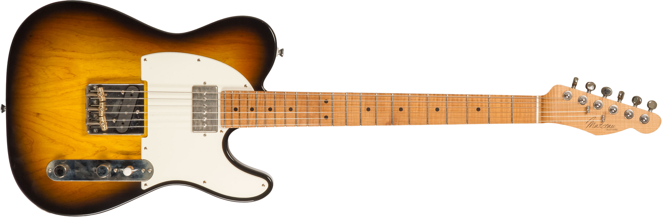 Marceau Guitars Elegante Traditional 2s Ht Mn #t316324 - Soft Relic 3 Tons Burst - E-Gitarre in Teleform - Main picture