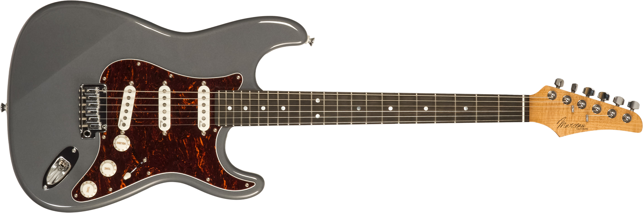 Marceau Guitars Experience Traditional 3s Trem Mn #t226624 - Charcoal - E-Gitarre in Str-Form - Main picture