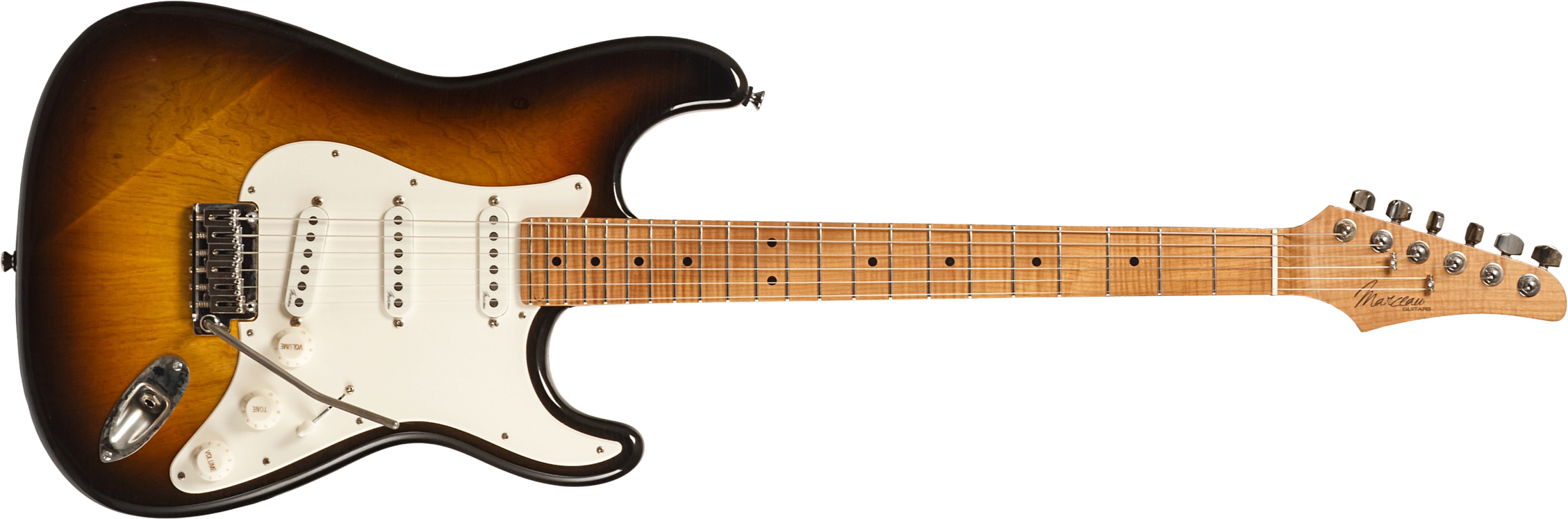 Marceau Guitars Experience Traditional 3s Trem Mn #t227024 - Heavy Relic Burst 3 Tons - E-Gitarre in Str-Form - Main picture