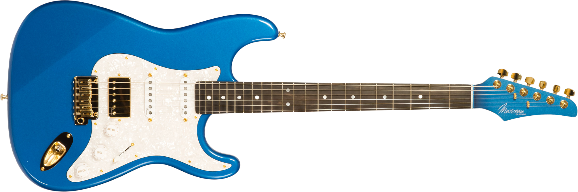 Marceau Guitars Experience Traditional Hss Trem Eb #t226424 - Lake Placid Blue - E-Gitarre in Str-Form - Main picture