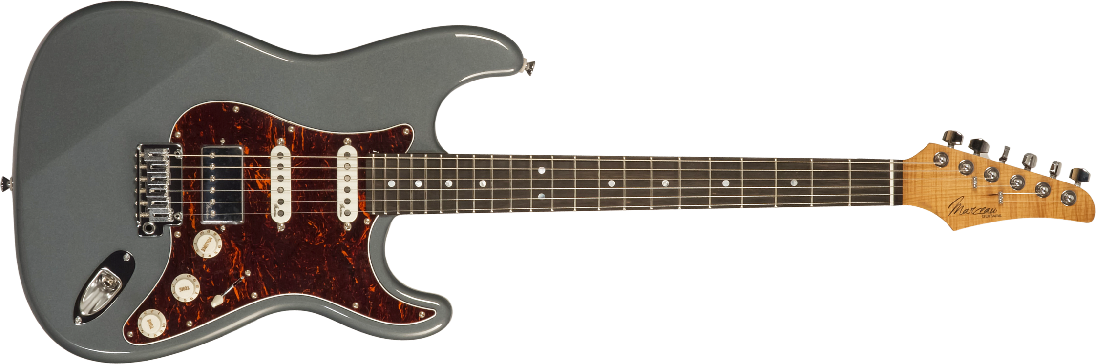 Marceau Guitars Experience Traditional Hss Trem Eb #t226524 - Charcoal - E-Gitarre in Str-Form - Main picture