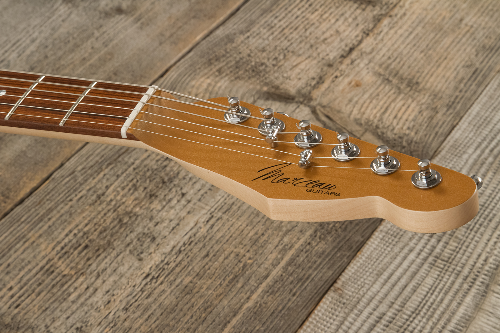 Marceau Guitars Deferlante Standard 2s Trem Pf #s71524 - Copper - Retro-Rock-E-Gitarre - Variation 9