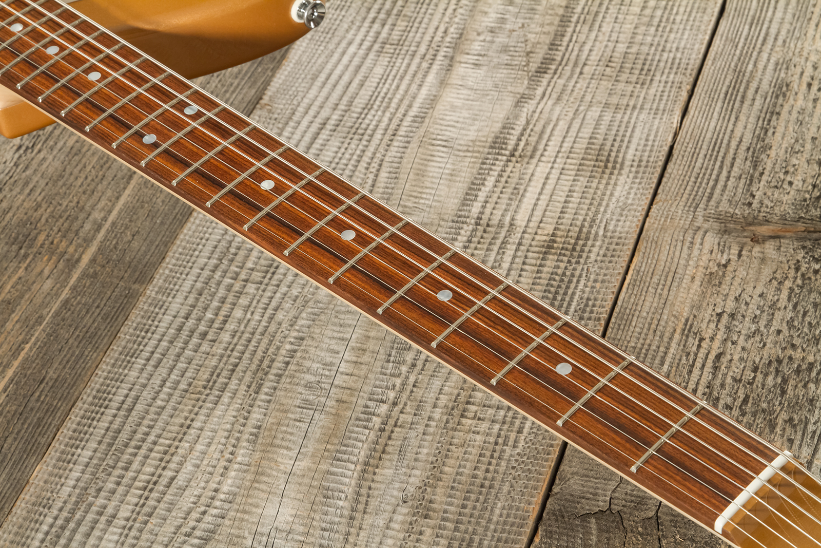 Marceau Guitars Deferlante Standard 2s Trem Pf #s71524 - Copper - Retro-Rock-E-Gitarre - Variation 5