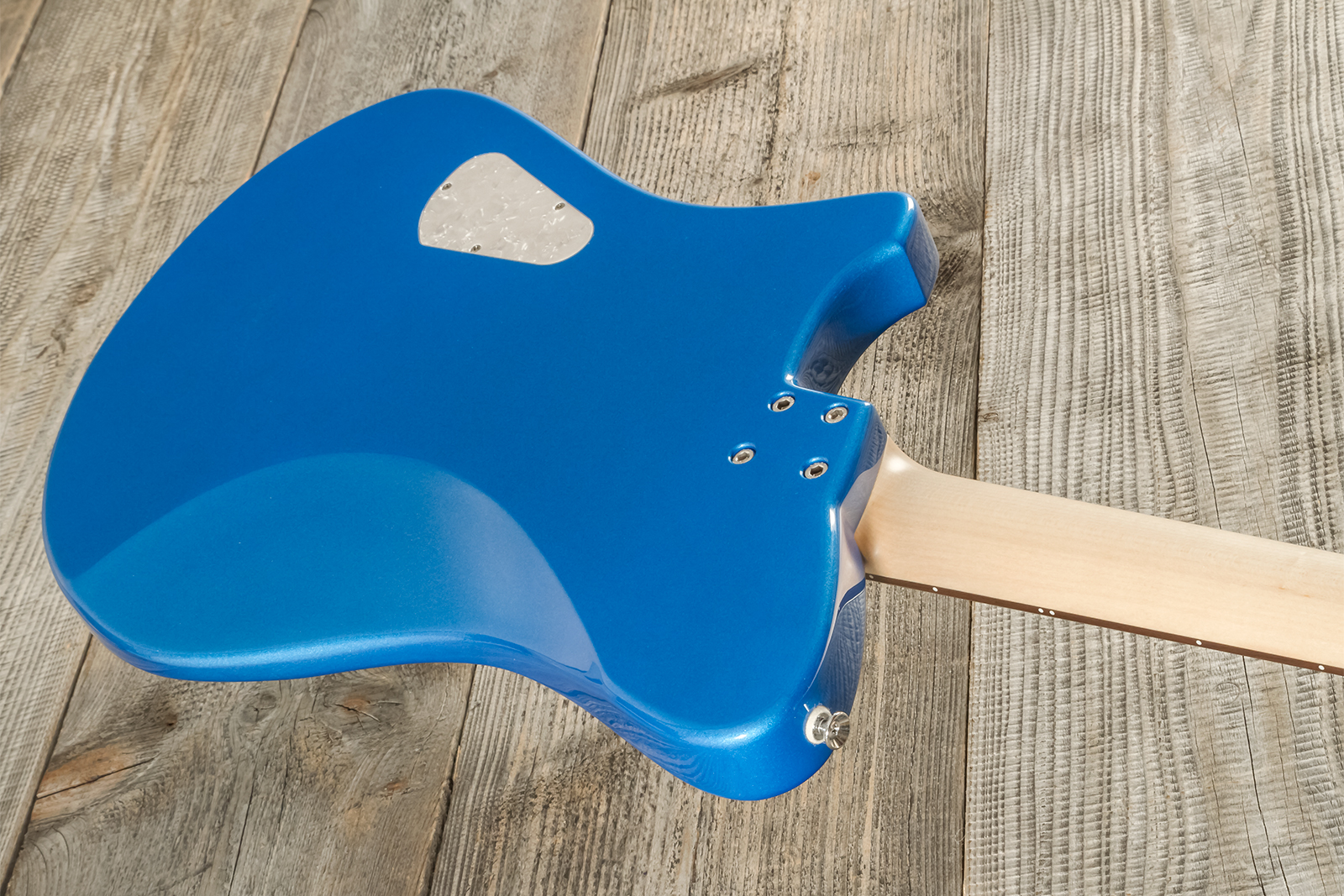 Marceau Guitars Deferlante Standard 2s Trem Pf #s71624 - Lake Placid Blue - Retro-Rock-E-Gitarre - Variation 7