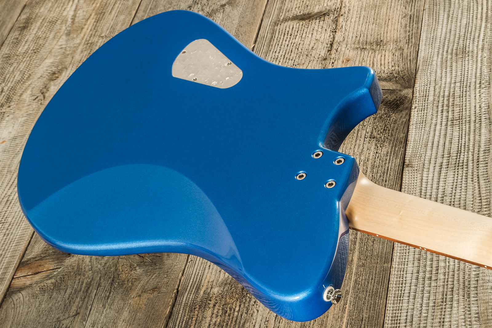 Marceau Guitars Deferlante Standard 2s Trem Pf #s71724 - Lake Placid Blue - Retro-Rock-E-Gitarre - Variation 6
