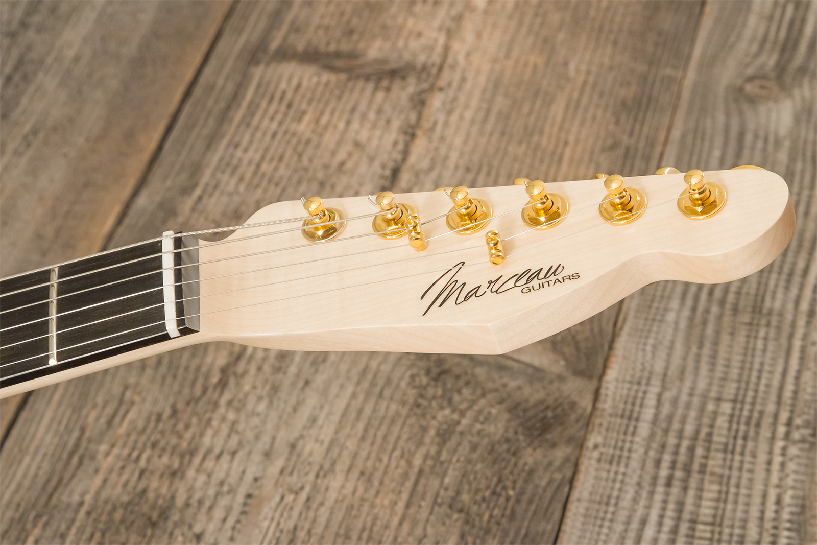 Marceau Guitars Elegante Custom Traditional Sh Ht Mn #t316024 - Black - E-Gitarre in Teleform - Variation 9