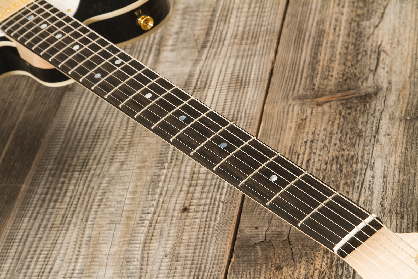 Marceau Guitars Elegante Custom Traditional Sh Ht Mn #t316024 - Black - E-Gitarre in Teleform - Variation 5