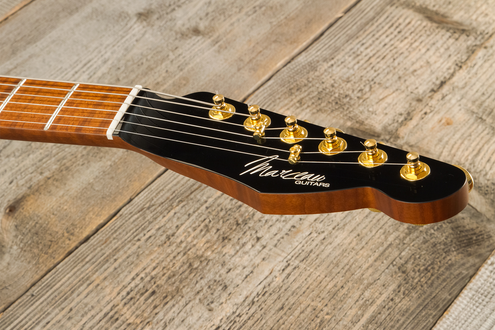 Marceau Guitars Elegante Traditional 2s Ht Mn #t315924 - Black - E-Gitarre in Teleform - Variation 9