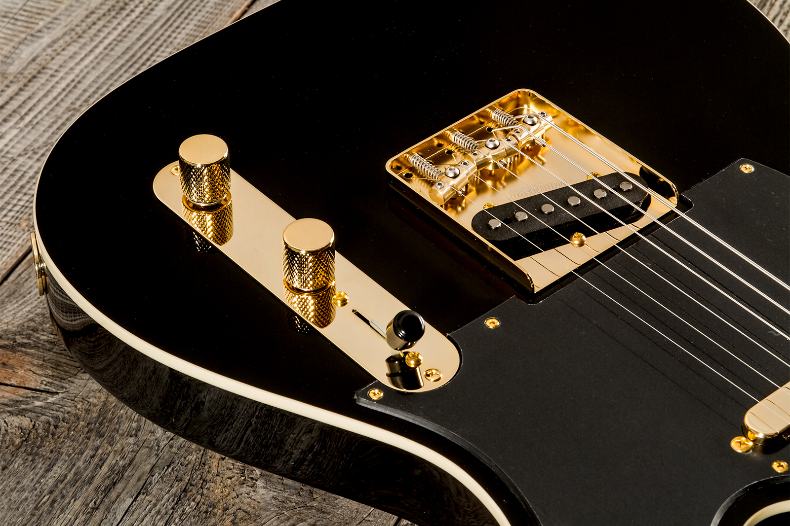 Marceau Guitars Elegante Traditional 2s Ht Mn #t315924 - Black - E-Gitarre in Teleform - Variation 3
