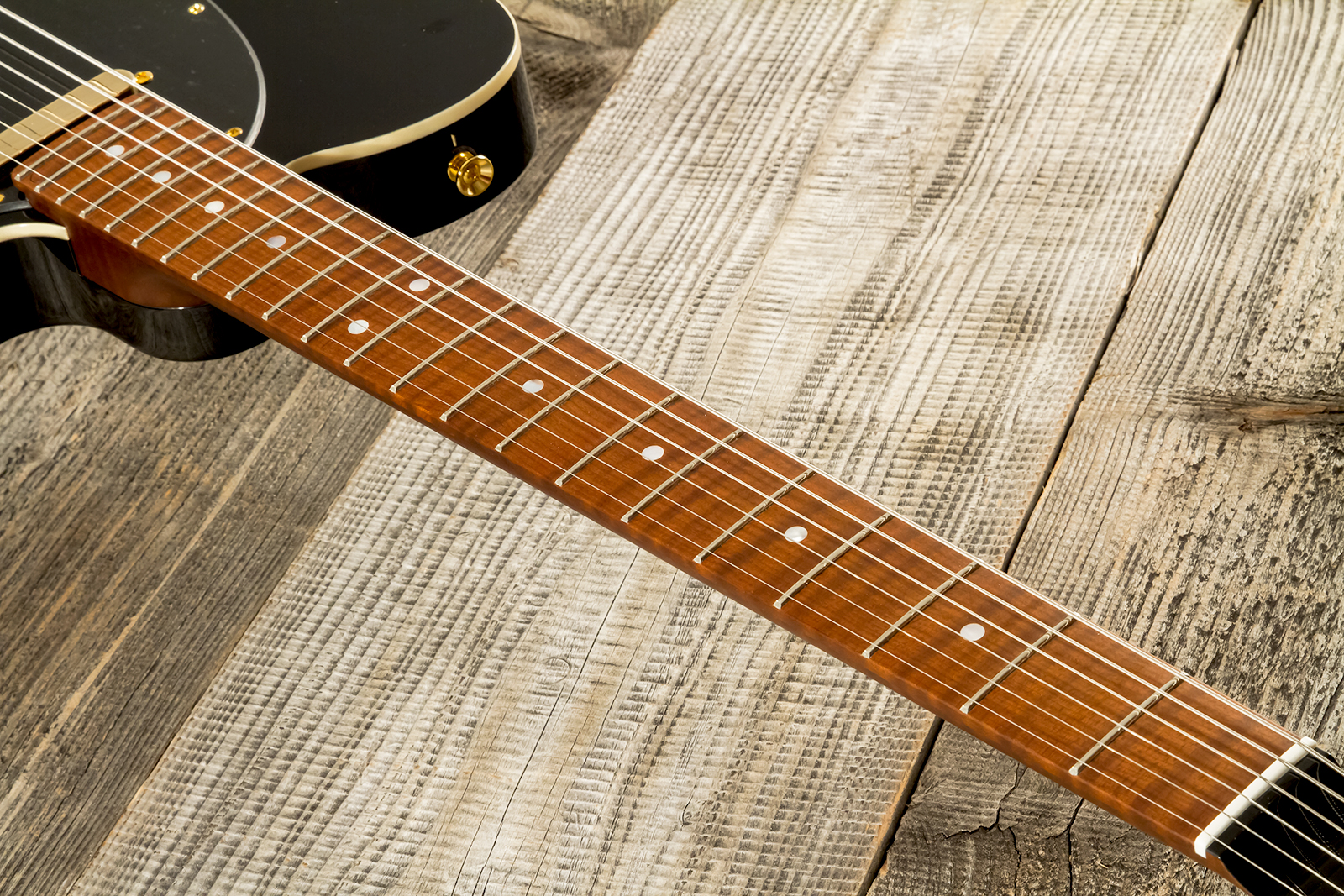 Marceau Guitars Elegante Traditional 2s Ht Mn #t315924 - Black - E-Gitarre in Teleform - Variation 5