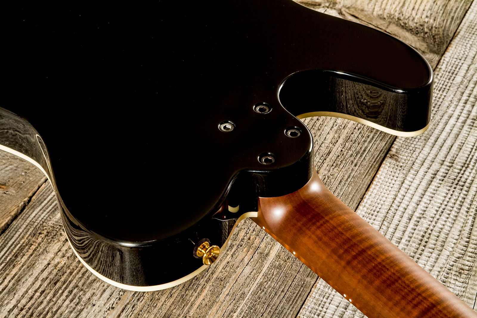 Marceau Guitars Elegante Traditional 2s Ht Mn #t315924 - Black - E-Gitarre in Teleform - Variation 7