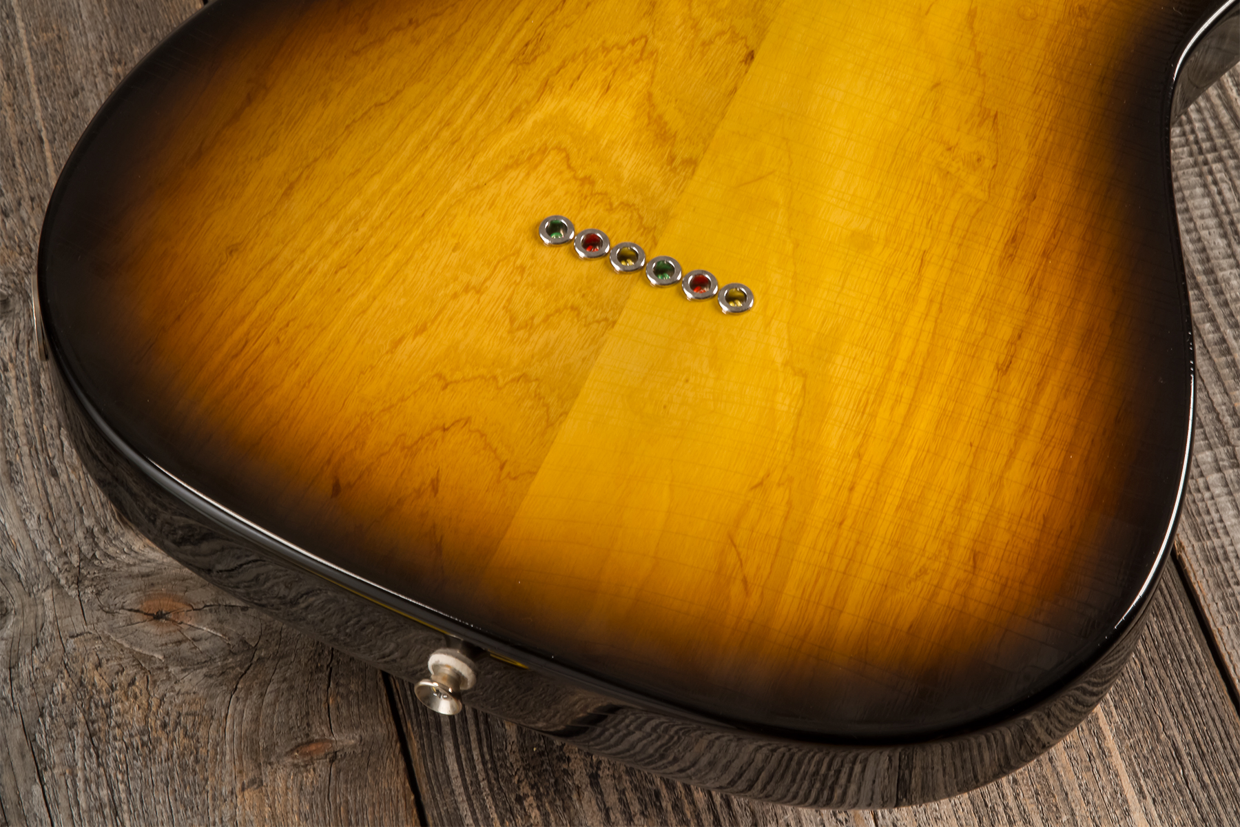 Marceau Guitars Elegante Traditional 2s Ht Mn #t316224 - Soft Relic 3 Tons Burst - E-Gitarre in Teleform - Variation 9