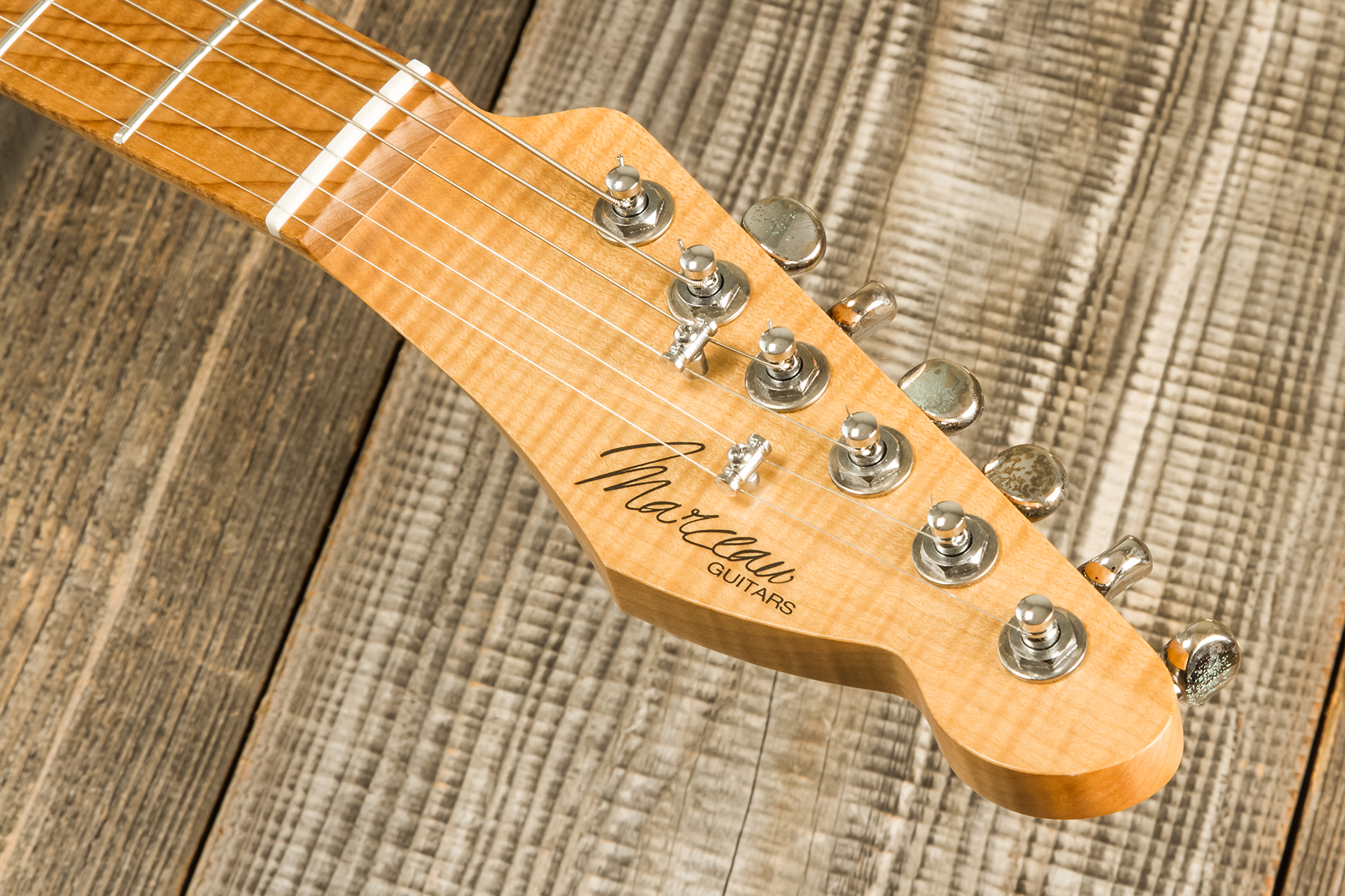 Marceau Guitars Elegante Traditional 2s Ht Mn #t316224 - Soft Relic 3 Tons Burst - E-Gitarre in Teleform - Variation 10
