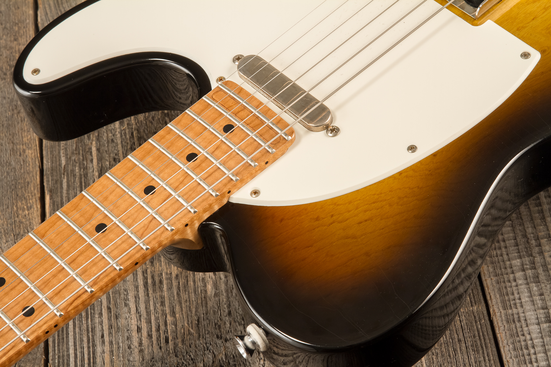 Marceau Guitars Elegante Traditional 2s Ht Mn #t316224 - Soft Relic 3 Tons Burst - E-Gitarre in Teleform - Variation 3