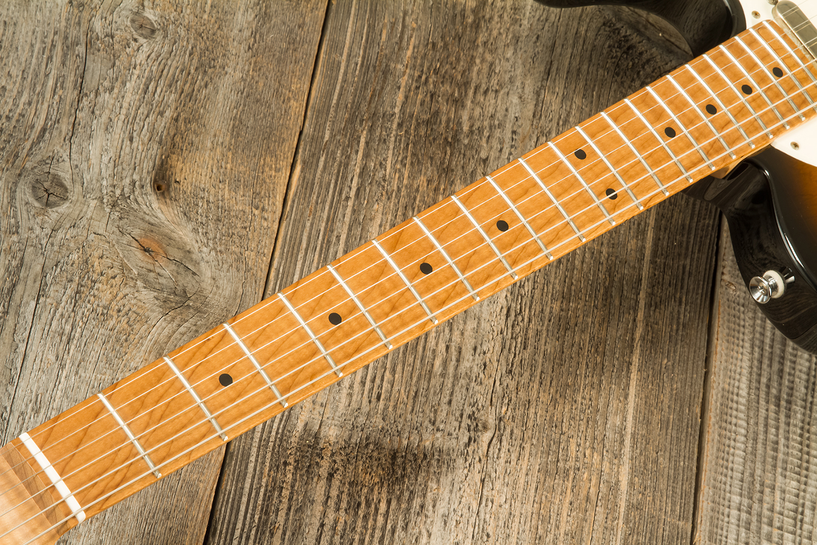 Marceau Guitars Elegante Traditional 2s Ht Mn #t316224 - Soft Relic 3 Tons Burst - E-Gitarre in Teleform - Variation 5