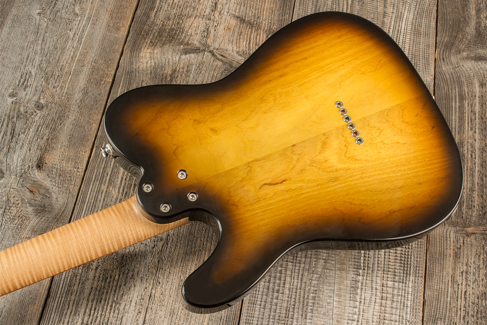 Marceau Guitars Elegante Traditional 2s Ht Mn #t316224 - Soft Relic 3 Tons Burst - E-Gitarre in Teleform - Variation 6