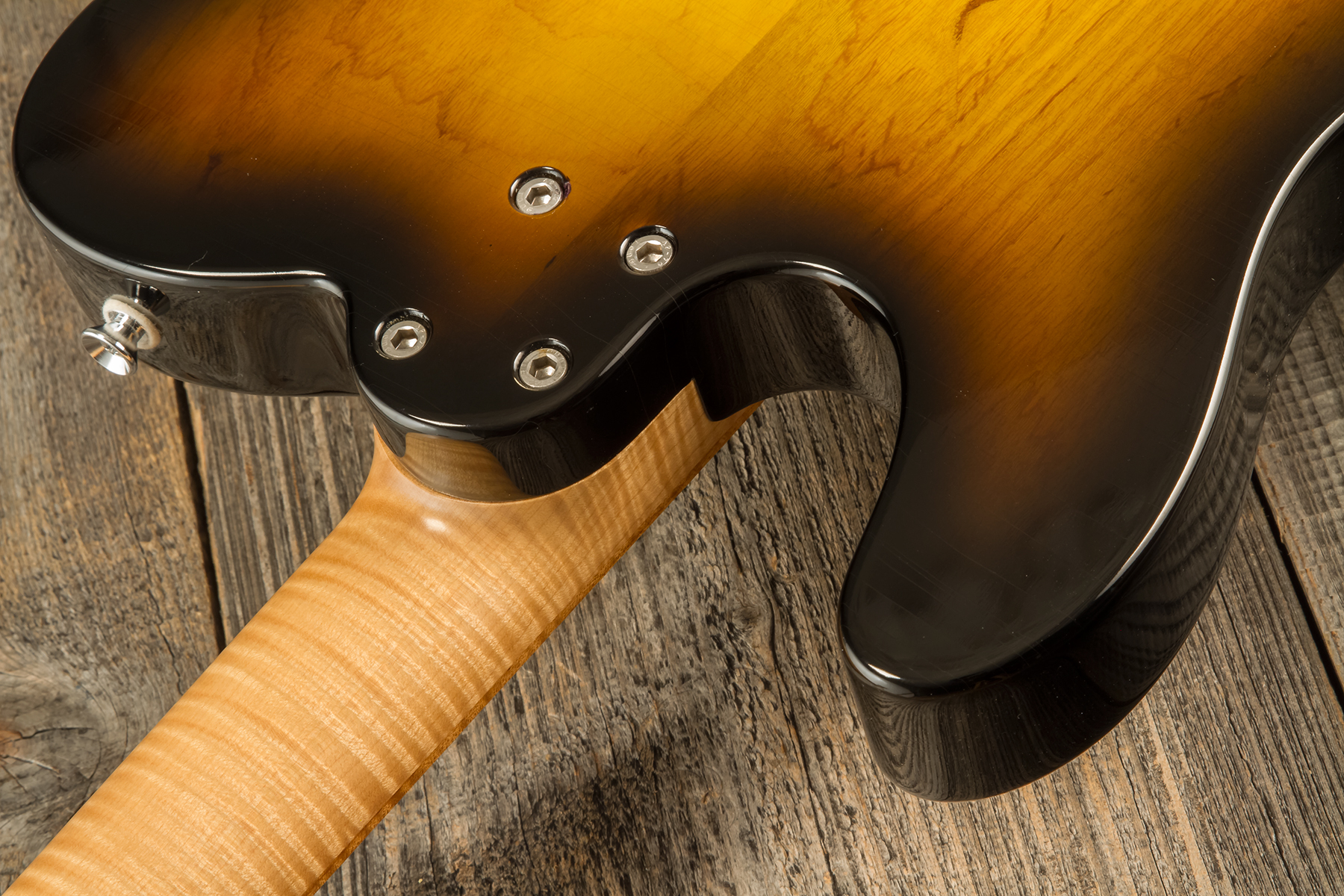 Marceau Guitars Elegante Traditional 2s Ht Mn #t316224 - Soft Relic 3 Tons Burst - E-Gitarre in Teleform - Variation 7