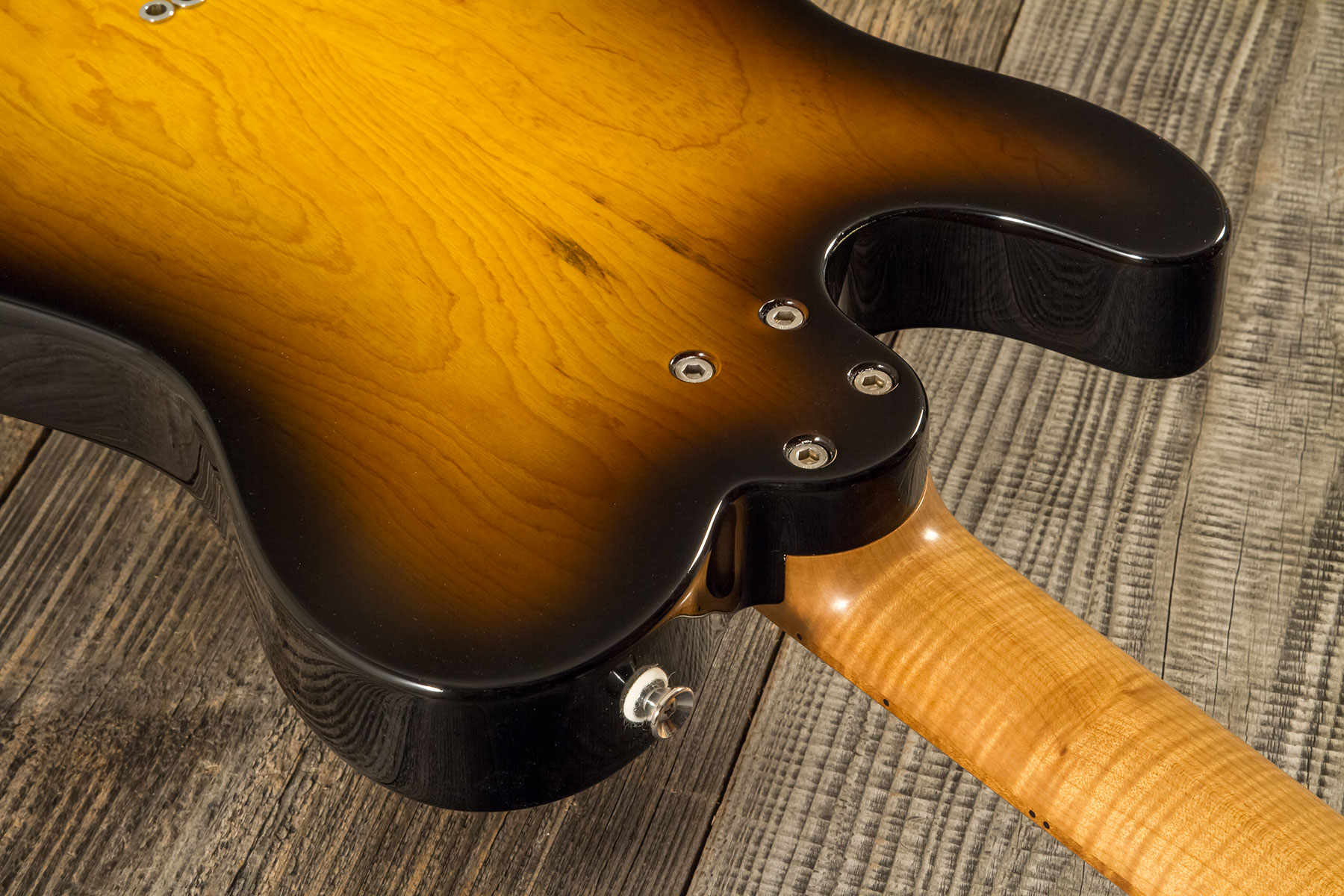 Marceau Guitars Elegante Traditional 2s Ht Mn #t316324 - Soft Relic 3 Tons Burst - E-Gitarre in Teleform - Variation 9