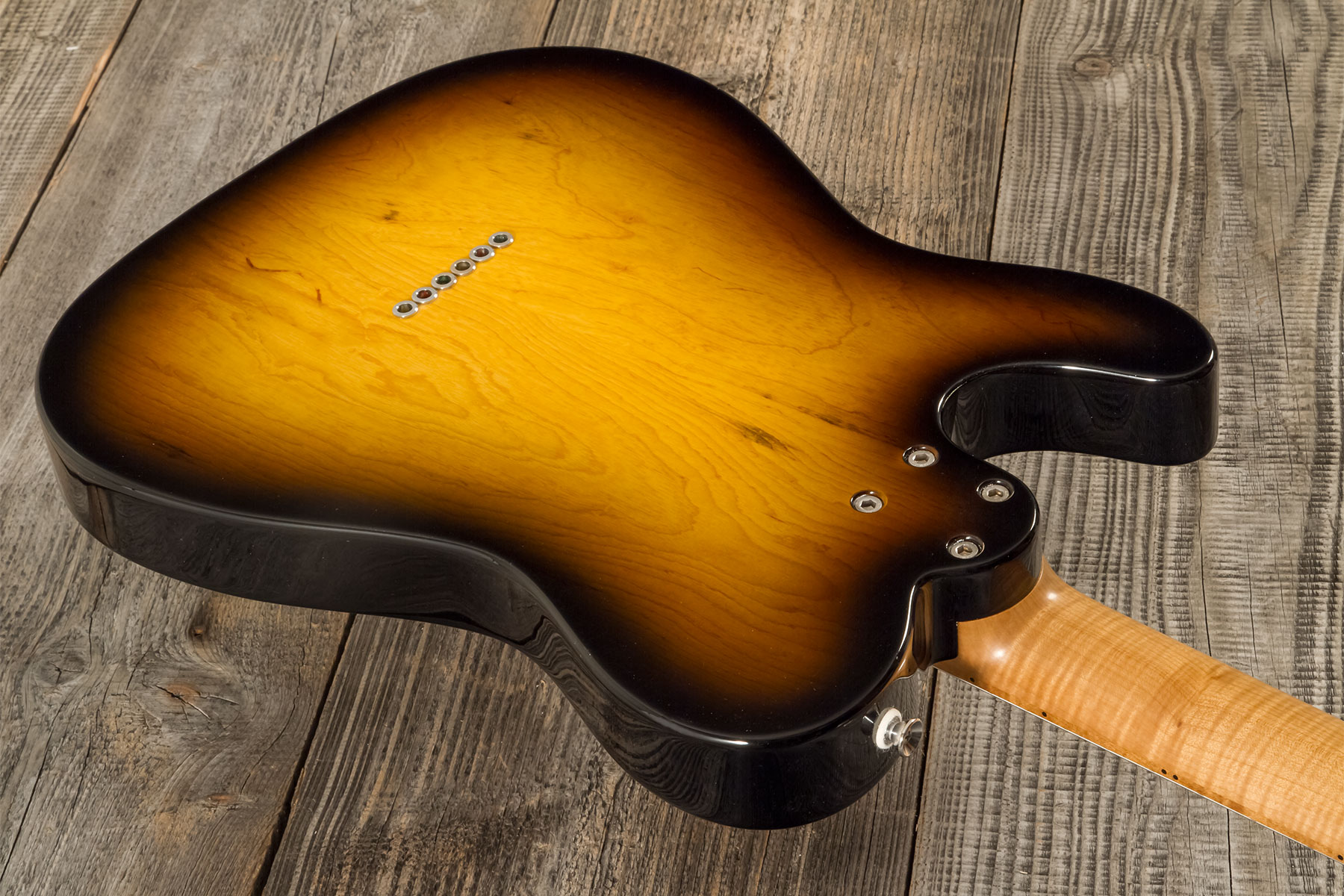 Marceau Guitars Elegante Traditional 2s Ht Mn #t316324 - Soft Relic 3 Tons Burst - E-Gitarre in Teleform - Variation 7